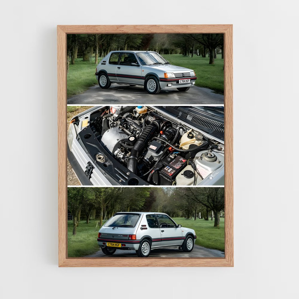 Poster Moteur de Passion – affiche Peugeot (vue 4)